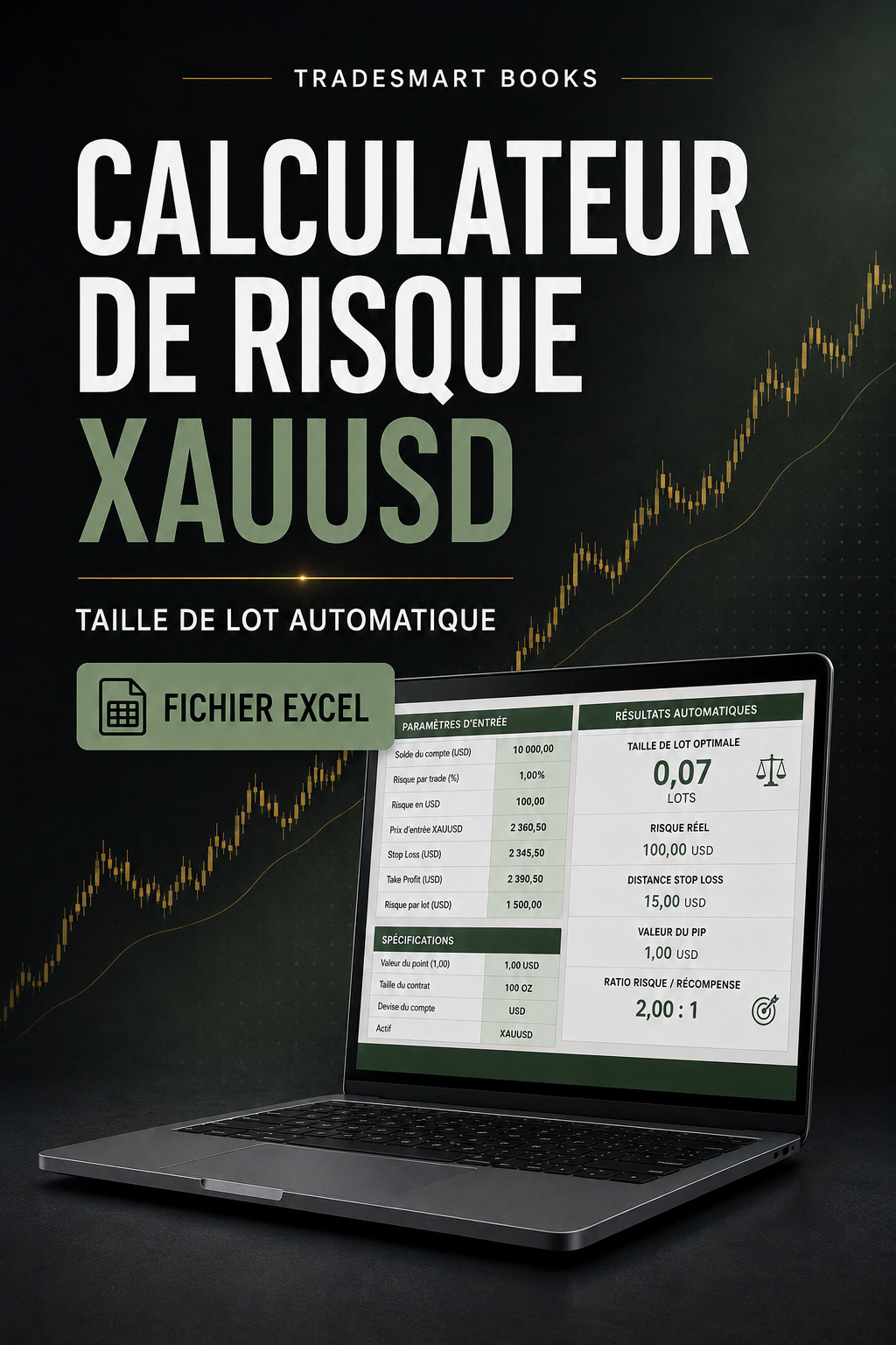 Calculateur de Risque XAUUSD – Taille de Lot Automatique